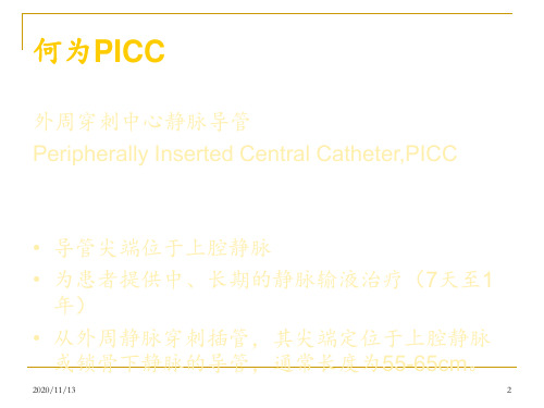 PICC置管与护理 ppt课件