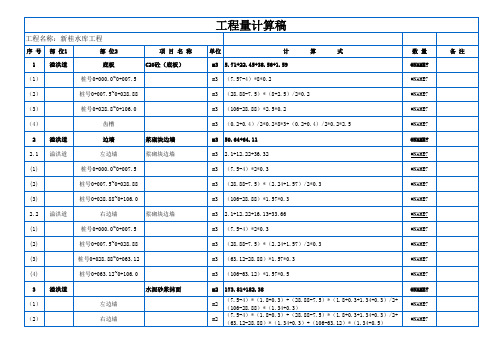 新桂 _工程量计算稿