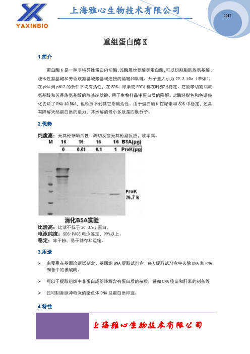 蛋白K内切酶