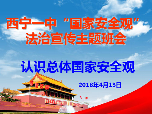 认识总体国家安全观主题班会(ppt)