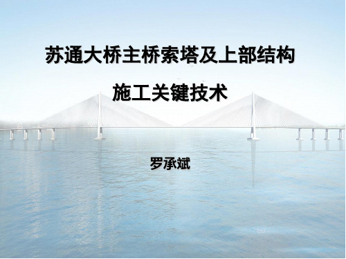 苏通大桥主桥索塔及上部结构关键施工技术-钢箱梁斜拉桥