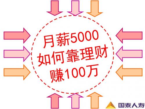 名师推荐月薪5000如何靠理财赚100万