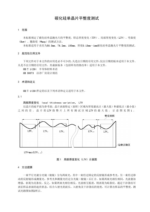 碳化硅单晶片平整度测试