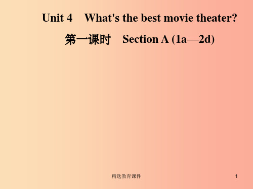 八年级英语上册 Unit 4 What’s the best movie theater(第1课时)