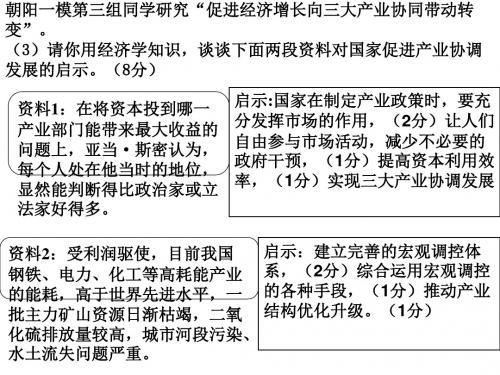 经济学常识北京2010一模题目