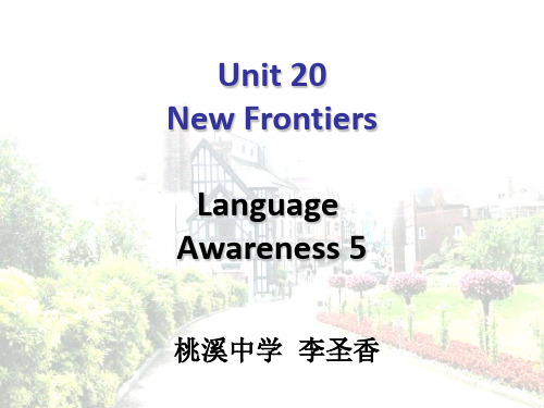 北师大版选修七 Unit 20 Language Awareness 5 (共49张PPT)