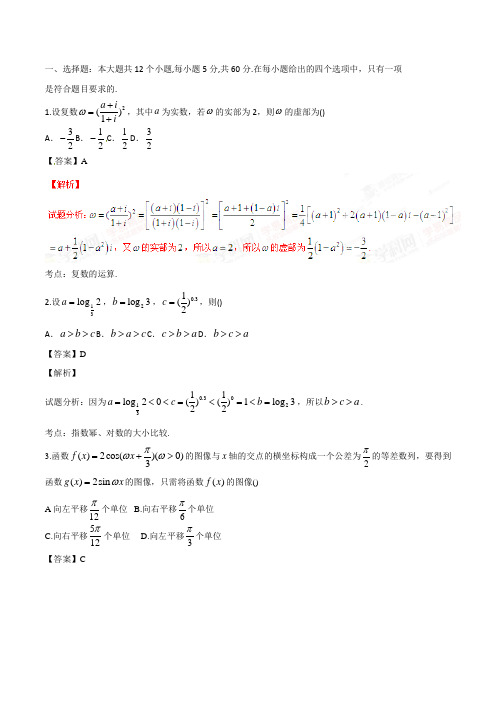 高三数学寒假作业冲刺培训班之历年真题汇编复习实战43063