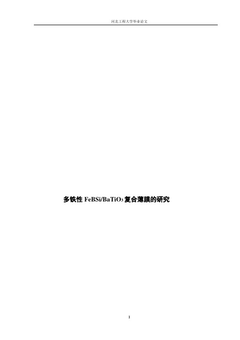 多铁性复合薄膜的研究