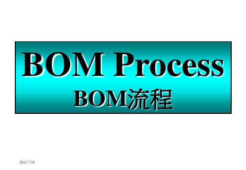 物料表BOM应用案例