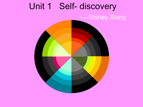 新应用大学英语第三册 unit-1-Self-discovery (导入式)2