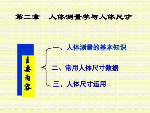 02人体测量与人体尺寸