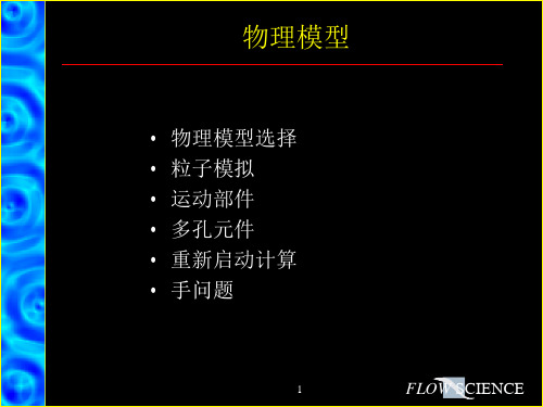 FLOW3D-物理模型设置