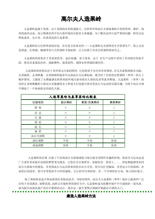 高尔夫人造果岭方案_图文