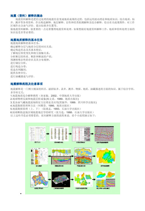 地震储层及含油气预测解释技术简介