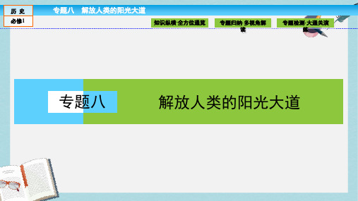 高中历史专题8解放人类的阳光大道专题高效整合课件人民版必修1