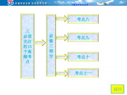 第二部分 三 必须关注的15个高频考点 必修3部分