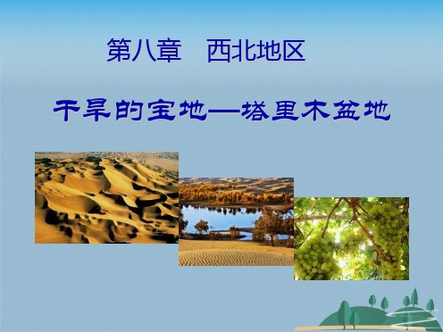 八级地理下册人教版课件： 干旱的宝地──塔里木盆地(共28张PPT)