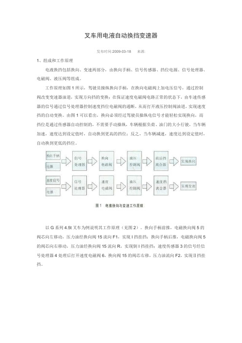 叉车用电液自动换挡变速器