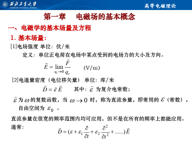 高等电磁理论第一章