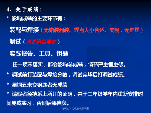 电装实习之收音机篇课件