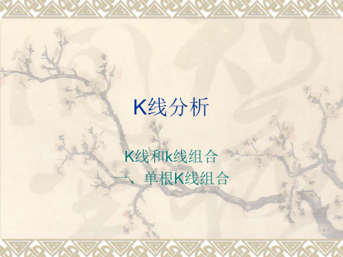 K线及K线组合