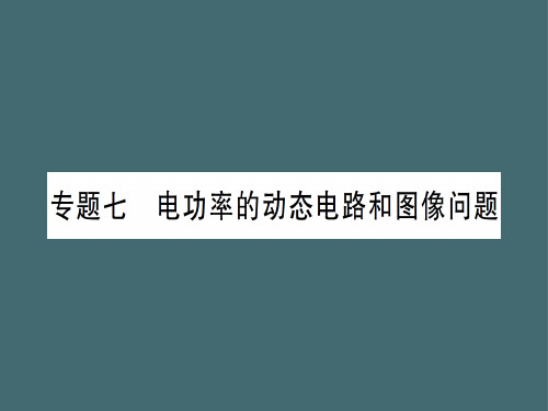 第十六章 专题七 电功率的动态电路和图像问题—2020秋沪科版九年级物理上册课件