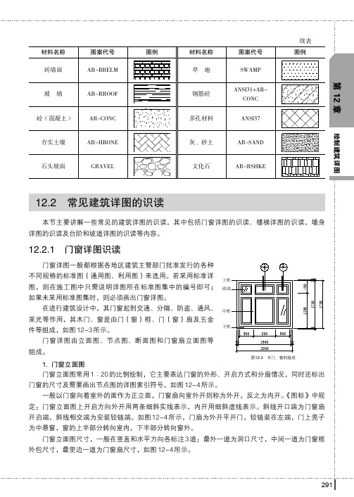 门窗详图识读_中文版AutoCAD 2014建筑设计实战从入门到精通_[共3页]