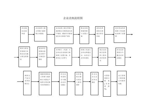 企业改制流程图