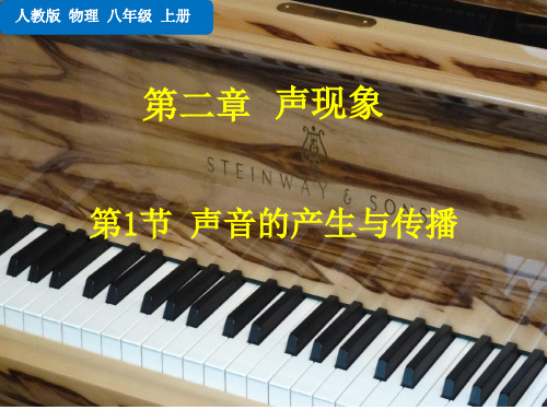 人教版初中八年级上册物理第二章 声现象 第1节 声音的产生与传播