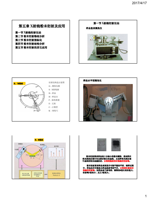 X射线粉末衍射及应用