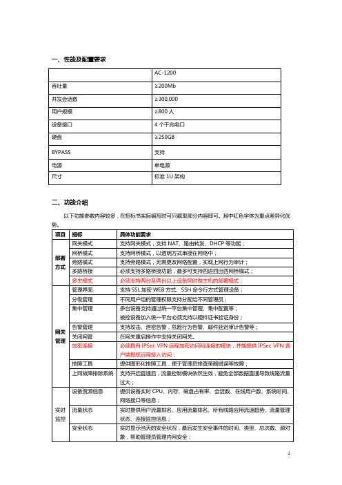 深信服1200功能介绍