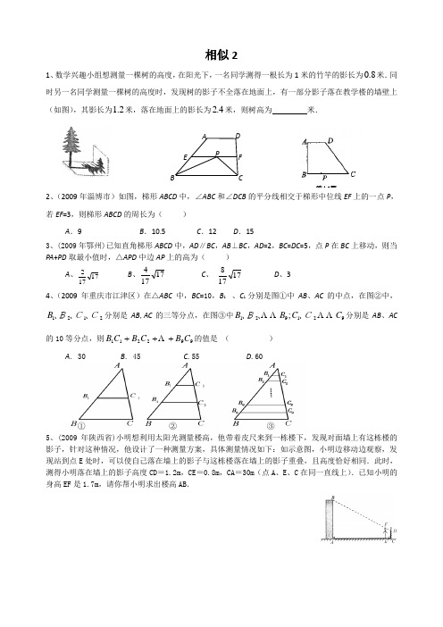 相似三角形的培优讲义