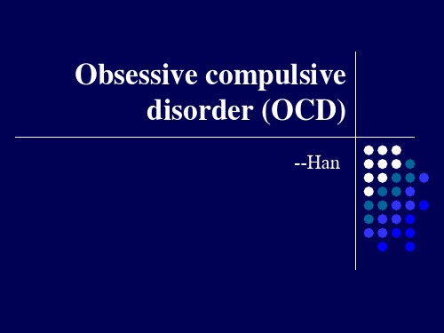 Obsessive compulsive disorder 强迫症