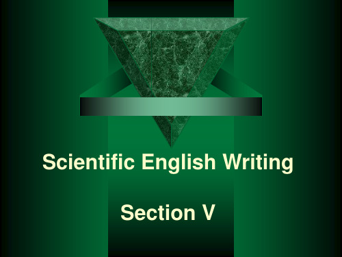 科英写作(5) scientific english writing 科技英语写作教学课件