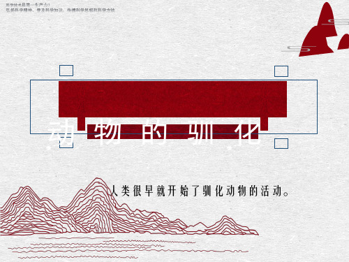 六年级下册科学教学课件《4 动物的驯化》课件1 湘科版