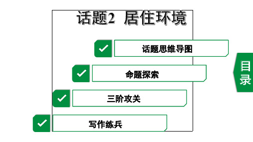 2020年福建英语中考作文指导话题2 居住环境