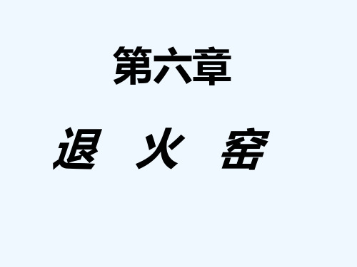 热工设备玻璃部分第六章退火窑