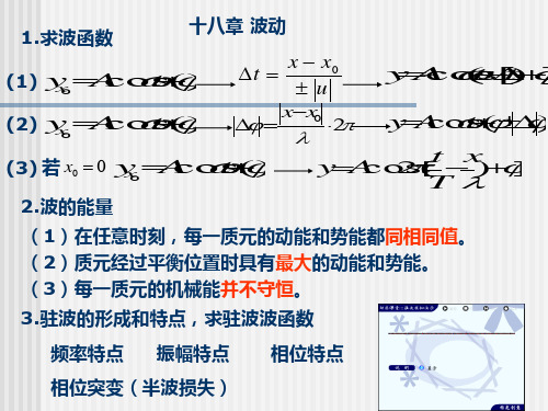 大学物理--波动习题页PPT文档