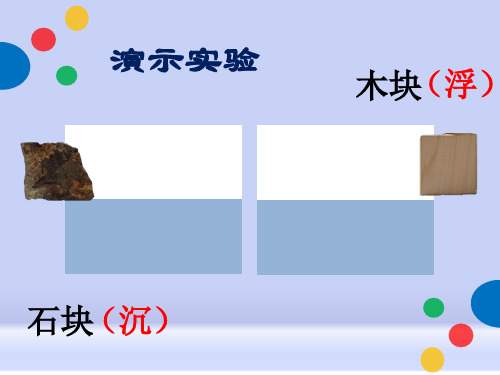 五年级下册科学课件-1.1物体在水中是沉还是浮教科版共14张PPT