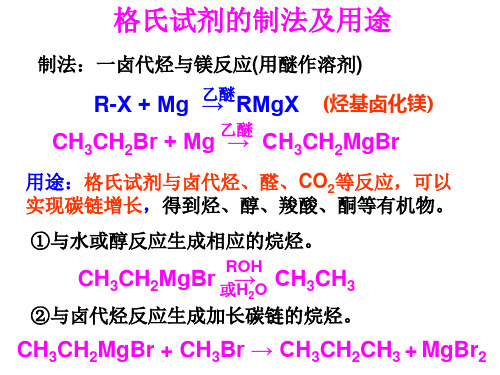 格氏试剂 反应