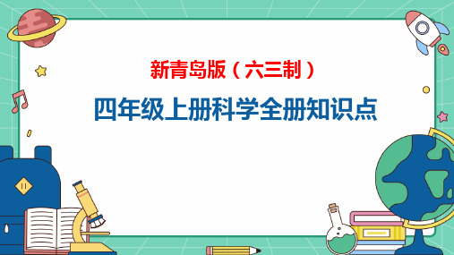 2024-2025学年度新青岛版(六三制)四年级上册科学全册知识点