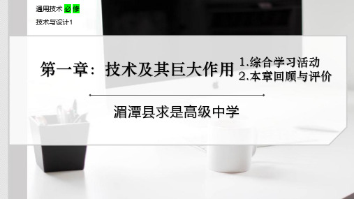 1.4 综合学习活动 课件-2021-2022学年高中通用技术粤科版（2019）必修 技术与设计1