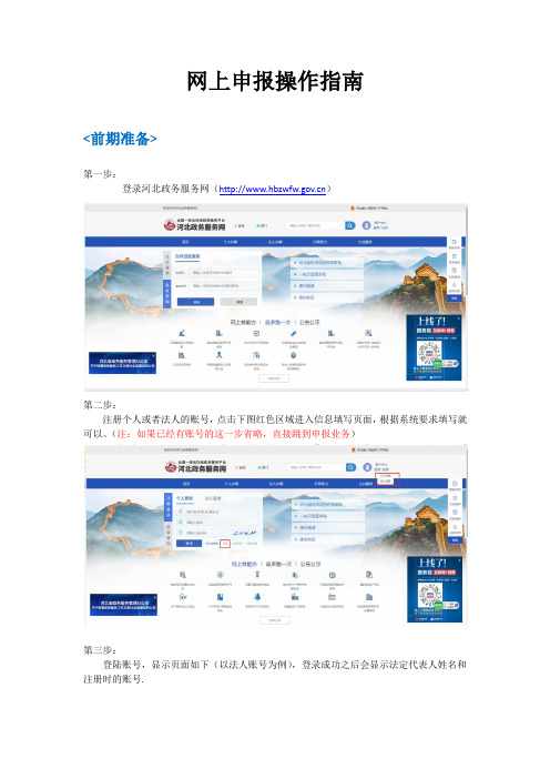 河北政务服务网申报指南