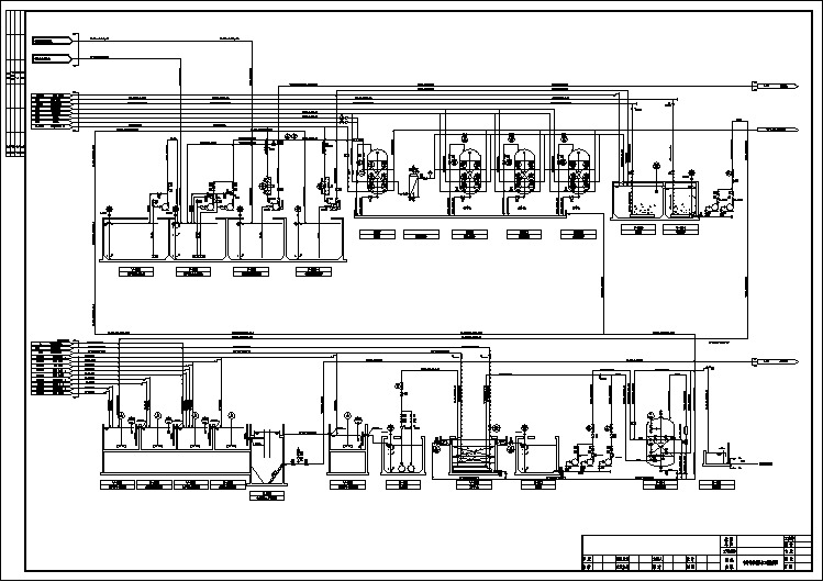 化学镍水洗水废水处理工艺流程图纸