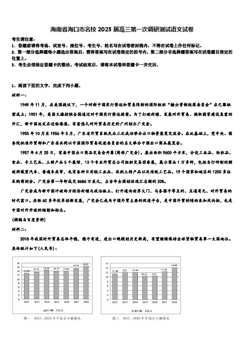 海南省海口市名校2025届高三第一次调研测试语文试卷含解析