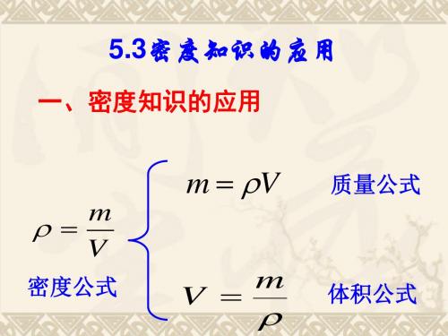 5.3密度知识的应用