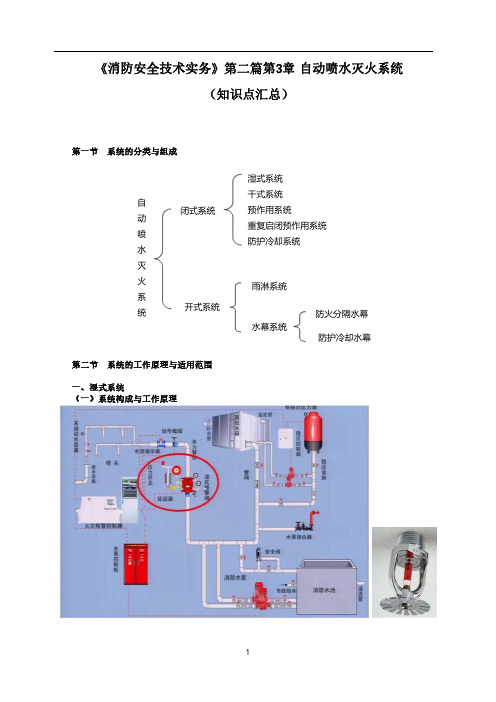 一级消防工程师《消防安全技术实务》自动喷水灭火系统知识点汇总