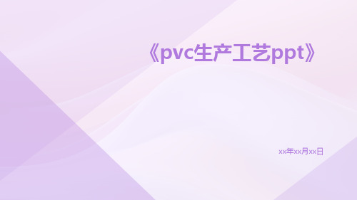 PVC生产工艺ppt