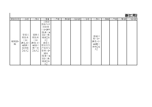 2013学年第二学期总课表(新)