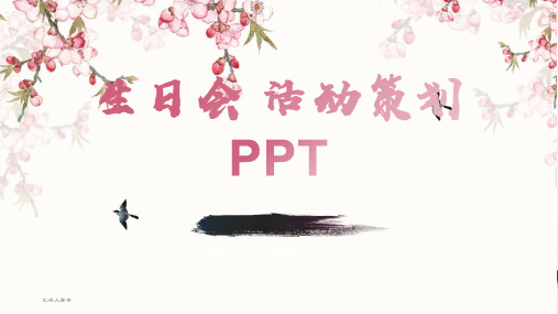 03-生日会 活动策划PPT